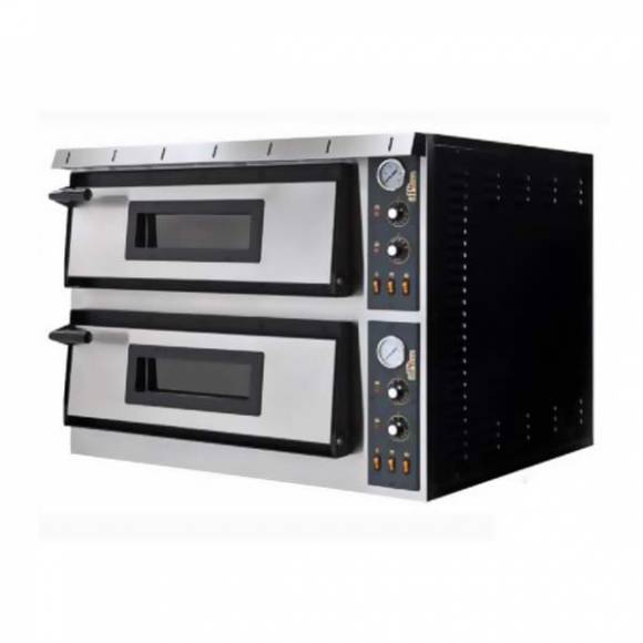 Печь для пиццы 2-камерная ITPIZZA ML66L 6+6 пицц (3 пиццы по фронту, 2 пиццы вглубь)