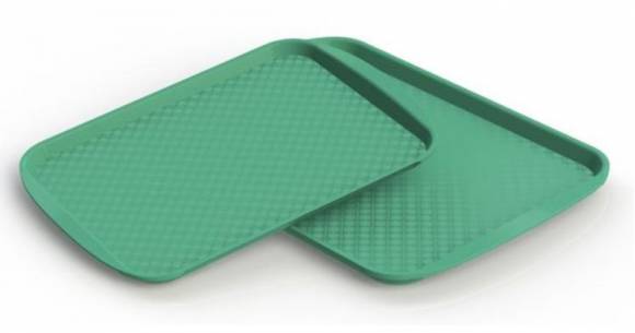 Поднос с ручками 450x350мм Рестола (зеленый) 422106609  1160