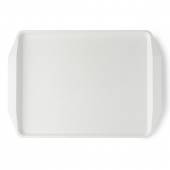 Поднос прямоугольный 42x30см белый мрамор поверхность классик MGprof 1732