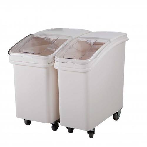 Контейнер для сыпучих продуктов 120л 750х470х745мм на колесах белый Jiwins Maco (КНР) JW-S120