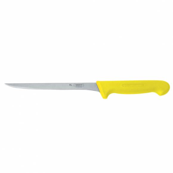 Нож PRO-Line филейный 20 см, желтая пластиковая ручка, P.L. Proff Cuisine KB-3808-200-YL201-RE-PL