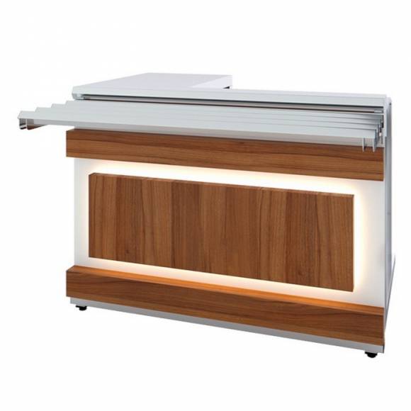 Прилавок кассовый универсальный Eco Wood Luxstahl КК-1200 Premium