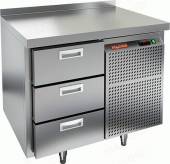 Стол холодильный Hicold GN 3/TN  3-ящика