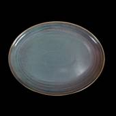 Блюдо овальное 270х210 мм Corone Terra сине-коричневый 11039 Блюдо овальное 270х210 мм Corone Terra сине-коричневый 11039