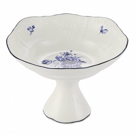 Блюдо десертное на ножке 15,5 см Blue Flower P.L. Proff Cuisine NY-YQA4706-FB-6.25 Блюдо десертное на ножке 15,5 см Blue Flower P.L. Proff Cuisine NY-YQA4706-FB-6.25