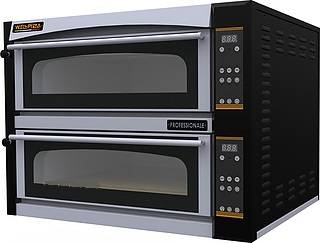 Печь для пиццы 2-камерная WLBake WellPizza Professionale 66M (2 пиццы по фронту, 3 пиццы вглубь)