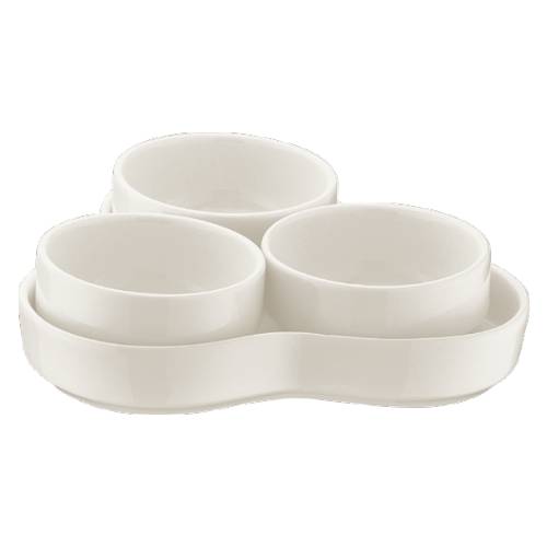 Набор для соусов 4 предмета фарфор Banquet White Bonna /12/ BNC 04 SST Набор для соусов 4 предмета фарфор Banquet White Bonna /12/ BNC 04 SST