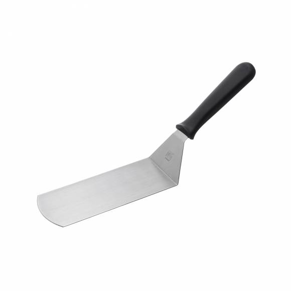 Лопатка 35 см. изогнутая раб. часть 17,8*7,5 см. нерж. с пластик. ручкой черная MGprof 80944 Лопатка 35 см. изогнутая раб. часть 17,8*7,5 см. нерж. с пластик. ручкой черная MGprof 80944