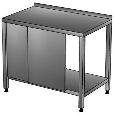 СКПП Стол-купе производственный с бортом, полкой 1000*600*850, без зашивки СКПП Стол-купе производственный с бортом, полкой 1000*600*850, без зашивки