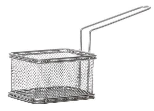 Корзинка для подачи картофеля фри 100х80х65мм с ручкой нерж. QL089-01 кт132 Корзинка для подачи картофеля фри 100х80х65мм с ручкой нерж. QL089-01 кт132