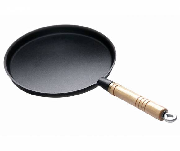 Сковорода 240х15мм чугун деревянная ручка блинная Luxstahl (НЕR26) Сковорода 240х15мм чугун деревянная ручка блинная Luxstahl (НЕR26)