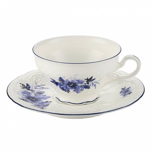 Чайная пара 220мл Blue Flower P.L. Proff Cuisine NY-YQA3286X6-CS-180C /6/
