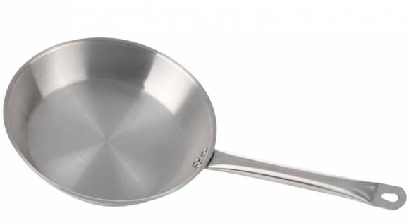 Сковорода 280х50мм нерж. тройное дно индукция Luxstahl C24131