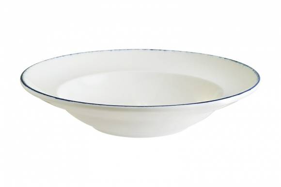 Тарелка для пасты 550мл 300 мм фарфор Gourmet Retro Bonna E101GRM30CK синий край