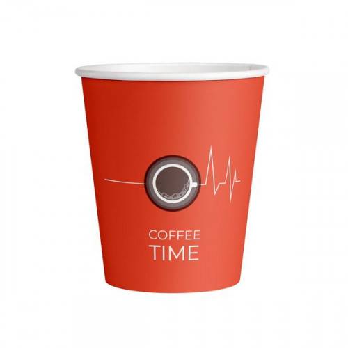 Стакан бумажный 250мл Coffee time туба 50шт. /20/ Стакан бумажный 250мл Coffee time туба 50шт. /20/