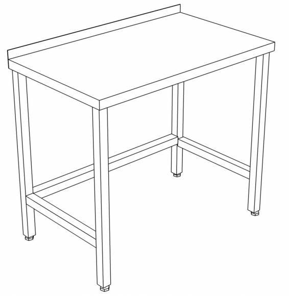 СП стол производственный с бортом 1800*400*850