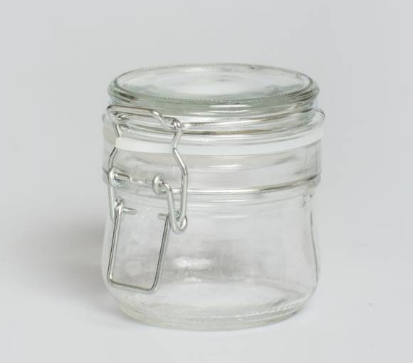 Банка для подачи с бугельным замком 250 мл стеклянная крышка 56972 /24/
