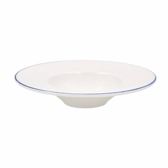 Тарелка для пасты 400 мл 280 мм фарфор Banquet Retro Bonna E101BNC28CK синий край