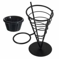 Корзинка конусная д/подачи на подставке метал12,7*23 см P.L.(70370313) Корзинка конусная д/подачи на подставке метал12,7*23 см P.L.(70370313)