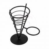 Корзинка конусная д/подачи на подставке метал12,7*23 см P.L.(70370313) Корзинка конусная д/подачи на подставке метал12,7*23 см P.L.(70370313)