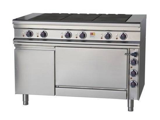 Плита 6-конфор. 700серии KOGAST (Kovinastroj) ES-T67/1K-0 55835духовка с конвекцией, инвентарн. шкаф