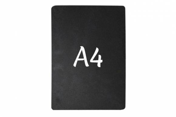 Табличка меловая без подставки черная А4 297*210 мм. 