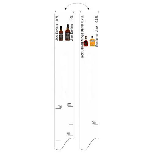 Линейка Jeck Deniels (0.7л./1л.)/Single Barrel (0.75л.)/Gentleman Jack (0.75л.) 63594 /1/
