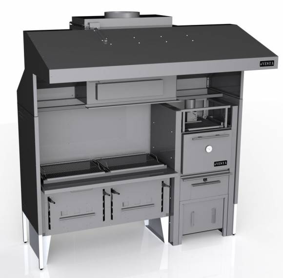 Комплекс Vesta 12. K3-V2-M25 (K3, мангал Vega 2, печь-мангал М25) Комплекс Vesta 12. K3-V2-M25 (K3, мангал Vega 2, печь-мангал М25)