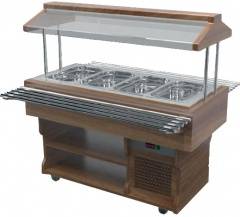 Салат-бар тепловой WoodLine под 5GN ТМ-187/5GN/W