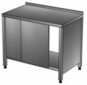 СКПП Стол-купе производственный с бортом, полкой 1200*800*850, зашивка по бокам