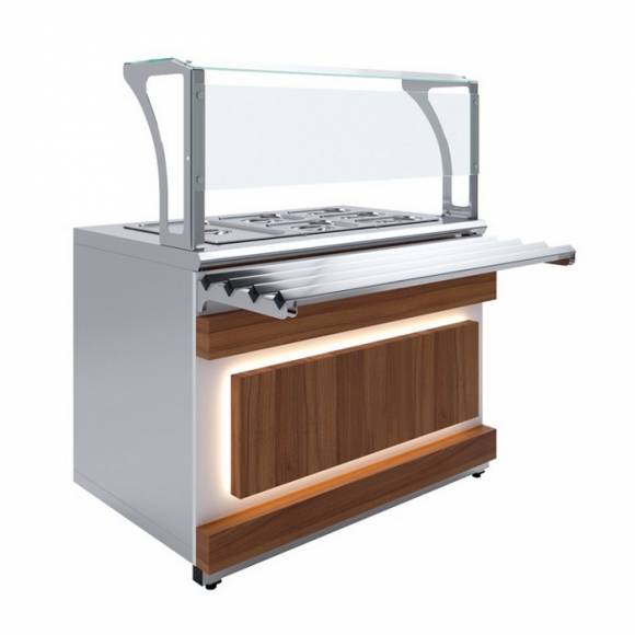 Мармит вторых блюд паровой Eco Wood Luxstahl МВП (С)-1500 Premium