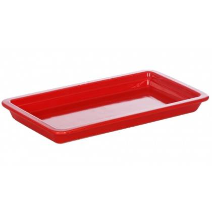 Гастроемкость GN1/3-30 керамическая Corone Cottura красная LQ-QK15077-186C 1,1л фк095
