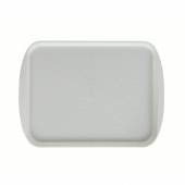 Поднос прямоугольный 41,5х30,5см с ручками жемчужно-белый [20803]