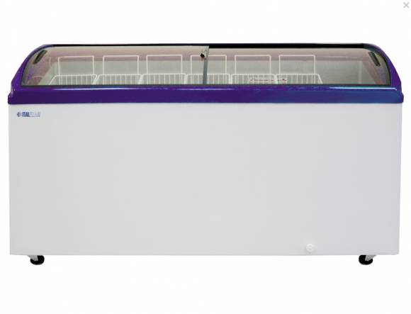 Ларь морозильный с гнутым стеклом Italfrost ЛВН 600 Г (СF 600 C) 7 корзин (серый)
