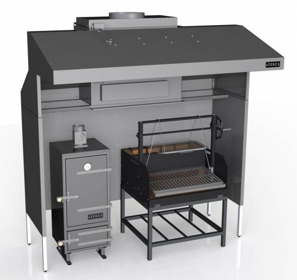 Комплекс Vesta 14. K3-Vk-A (K3, коптильня Vesta k, мангал Аргентина)