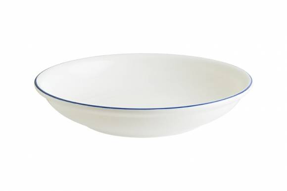 Тарелка глубокая 500мл 200 мм фарфор Gourmet Retro Bonna E101GRM20CK синий край