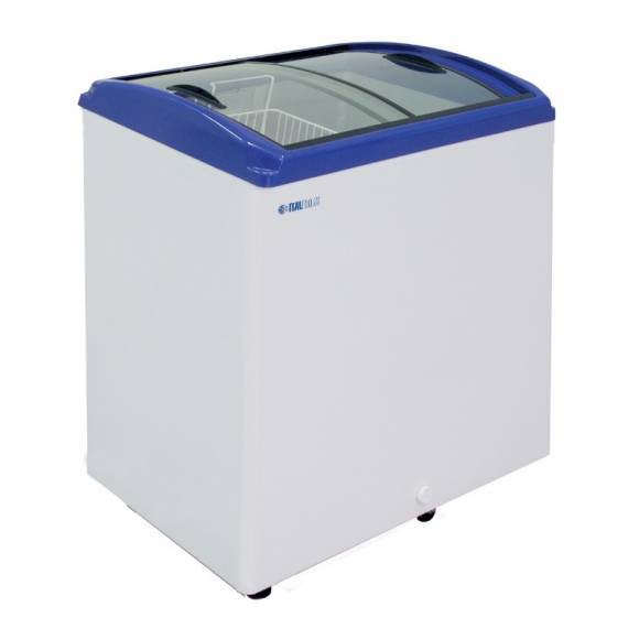 Ларь морозильный с гнутым стеклом Italfrost ЛВН 200 Г (СF 200 C) 3 корзины (серый)