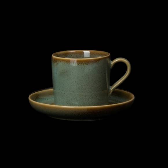 Кофейная пара 115мл Corone Primavera зеленая фк1759 Кофейная пара 115мл Corone Primavera зеленая фк1759