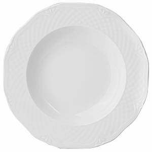 Тарелка глубокая 250мл Афродита Lubiana фарфор  D=22.5,H=2.5см 2620-white  03011374