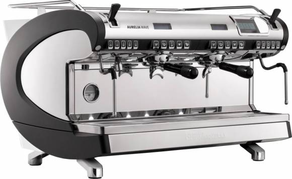 Кофемашина-автомат Nuova Simonelli Aurelia Wave T3 2 Gr черная, самоочистка, высокая группа 3Ф 16976