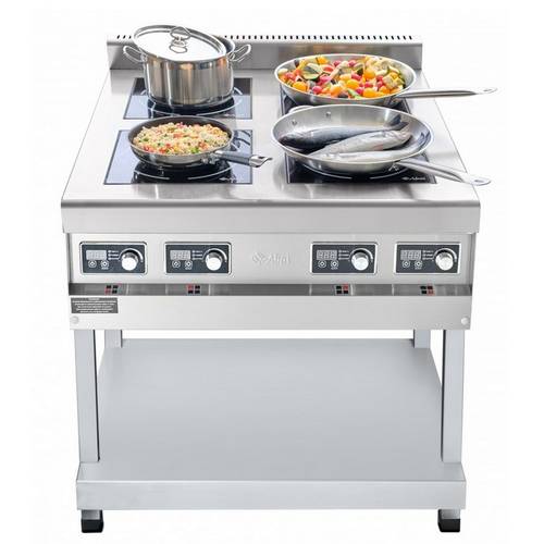 Плита индукционная 4-х конфорочная Abat КИП-49П-5,0-01, нерж. сталь Плита индукционная 4-х конфорочная Abat КИП-49П-5,0-01, нерж. сталь