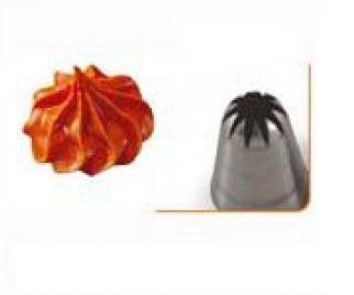 Насадка кондитерская "Закрытая звезда" 7мм Martellato BC 325. Насадка кондитерская "Закрытая звезда" 7мм Martellato BC 325.