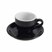 Кофейная пара 80мл черная Barista P.L. HJ13083-80SET-WC-BC /6/ Кофейная пара 80мл черная Barista P.L. HJ13083-80SET-WC-BC /6/