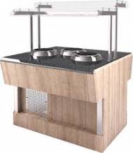 Мармит первых блюд Refettorio (шведский стол островной) RМ42SD каменная столешница, 3 супницы Мармит первых блюд Refettorio (шведский стол островной) RМ42SD каменная столешница, 3 супницы