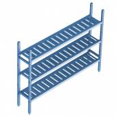 Cтеллажная система Polair LOAD.ME poly 3 яруса 1500x300x1800 18AL.3PP30.15B