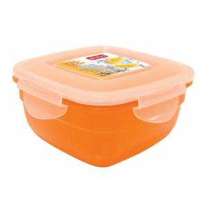 Контейнер 0,6л 130х130х70мм оранжевый, квадратный Рестола 43115720 Контейнер 0,6л 130х130х70мм оранжевый, квадратный Рестола 43115720