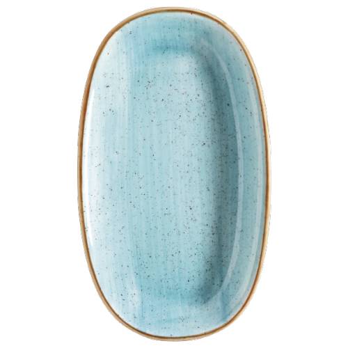 Блюдо овальное 19х11см фарфор Gourmet Aura Aqua Bonna /12/ AAQ GRM 19 OKY