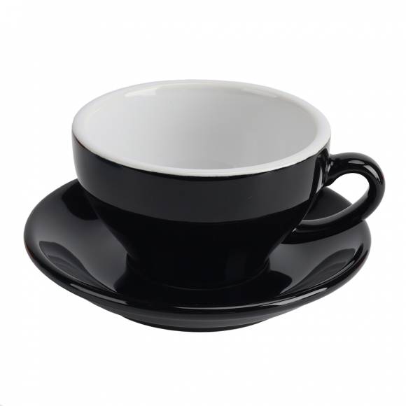 Чайная пара 200 мл черный цвет Barista  P.L HJ13081-200SET-WC-BC /6/