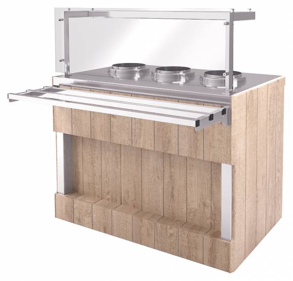 Мармит первых блюд с электросупницами (5 л)), RM13D(5) (1505x700x860 материал столешницы: нержавеюща