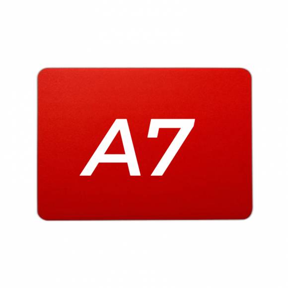 Табличка меловая без подставки красная А7 105*74 мм.